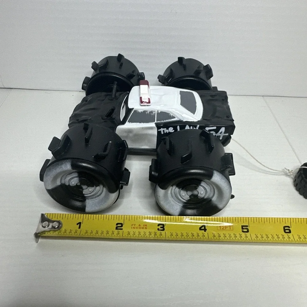 Disney Pixar Cars The Law #54 Police Car Thunder Hollow Big Tires Pull String
